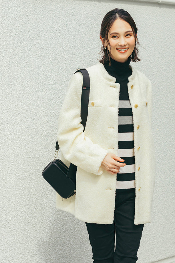 ウール混ボアコート NS-167 – ATELIER N'S