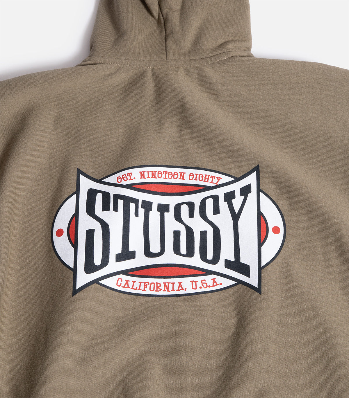 Stussy Champion Oval Zip Up Hooded Sweatshirt – Atlas