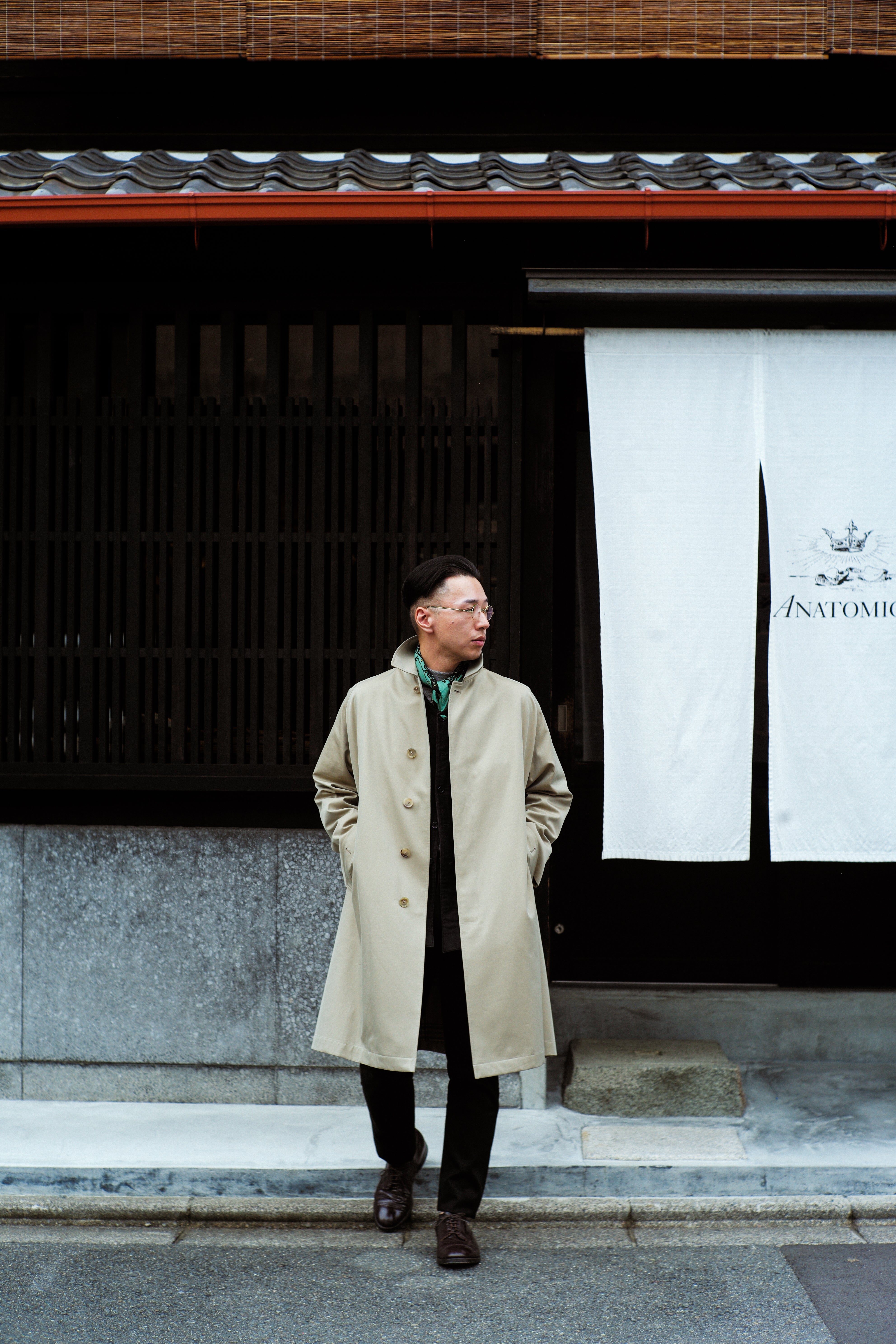 TANAKA】SINGLE RAGLAN COAT Ⅰ COTTON GABARDINE BEIGE STYLING