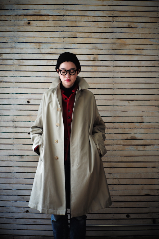ANATOMICA NEW ARRIVAL!! SINGLE RAGLAN COAT GABARDINE | ANATOMICA