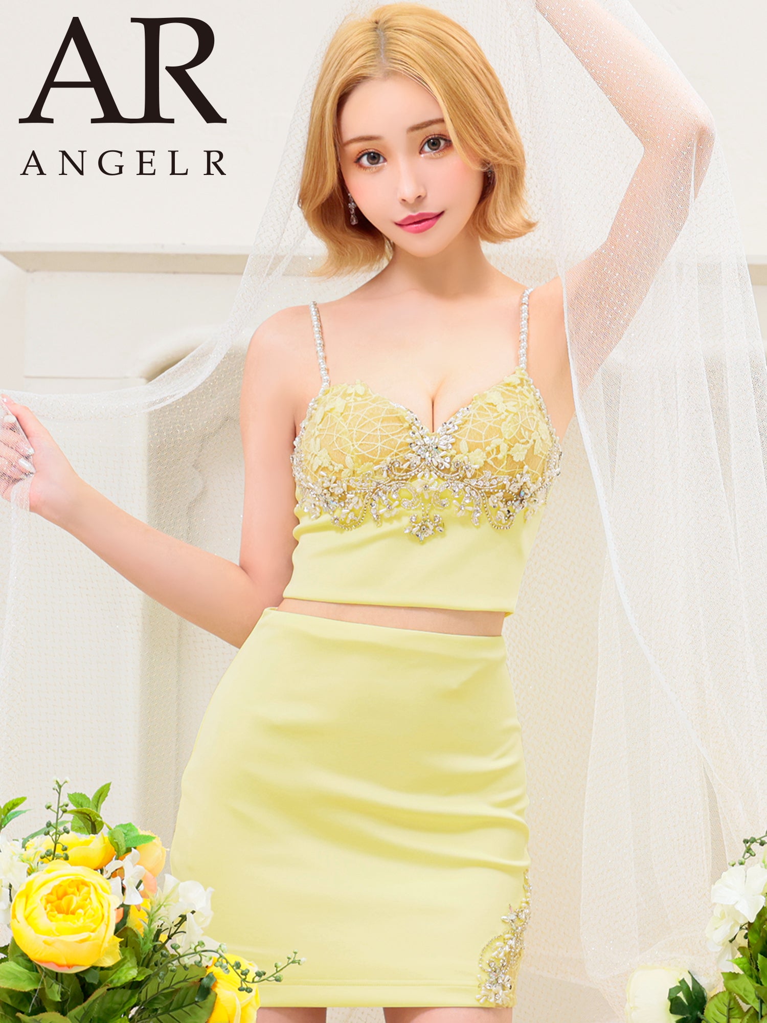AngelR [エンジェルアール] バストレースビジューショルダーパール