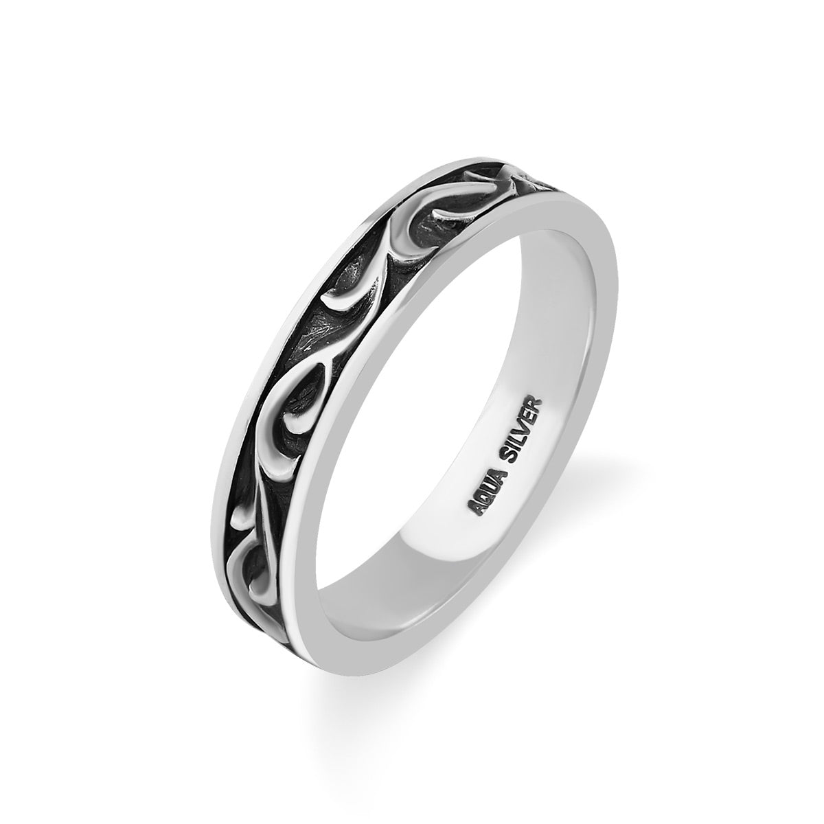 AQUA SILVER】アラベスクリング