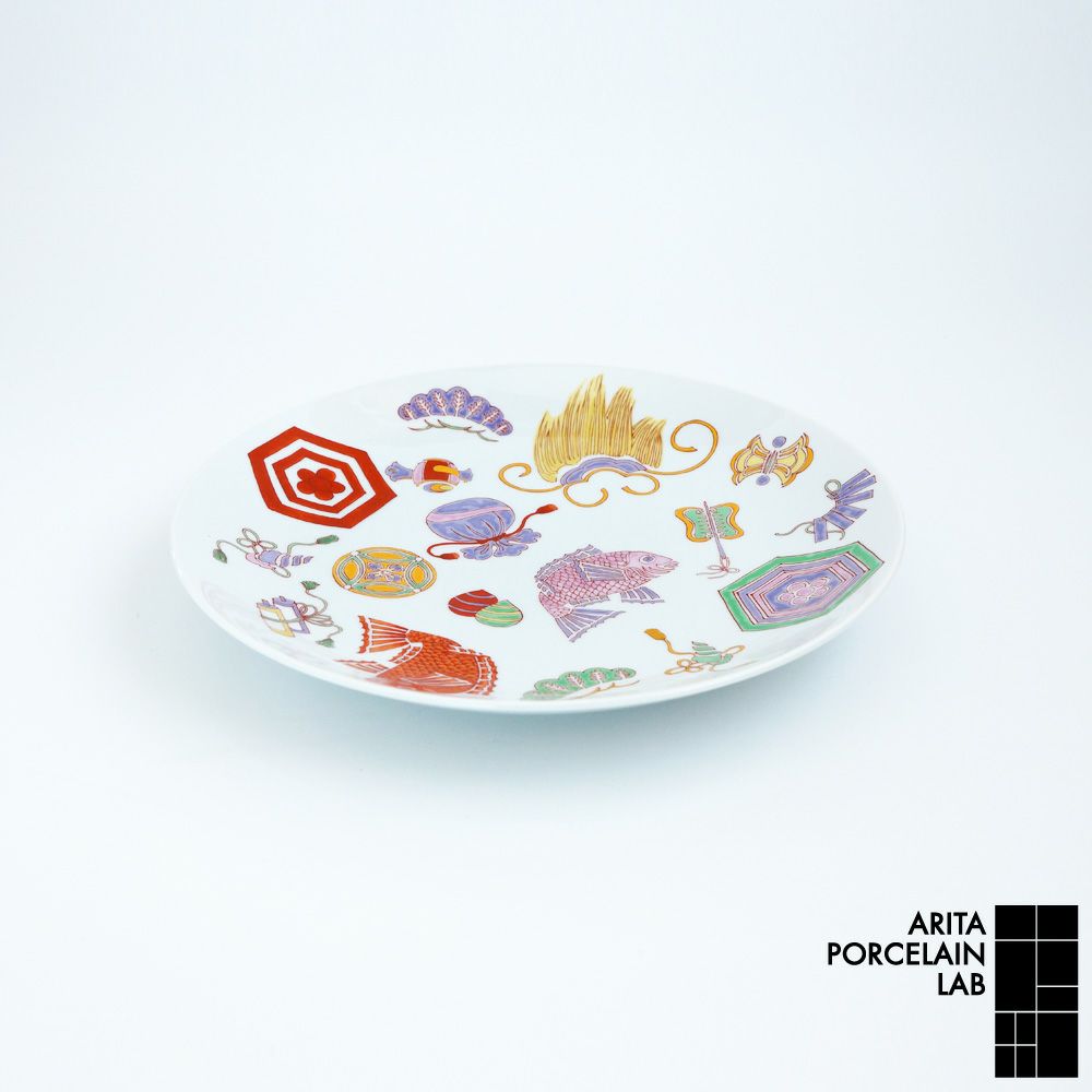 新弥左ヱ門 大皿 宝づくし 化粧箱入 – ARITA PORCELAIN LAB [公式