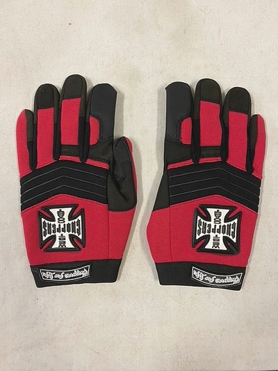 ウエストコーストチョッパーズ　赤　M WEST COAST CHOPPERS ウエストコーストチョッパーズ キャップ 黒×赤