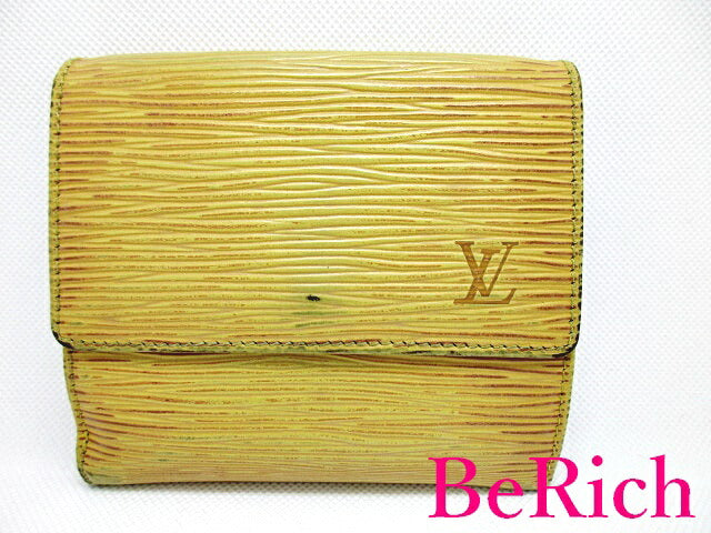 ルイ ヴィトン LOUIS VUITTON Wホック 三つ折り財布 エピ ポルト モネ