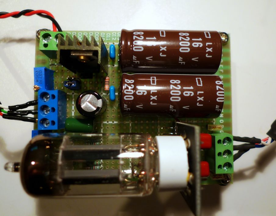 真空管エフェクター ブースター バッファ tube 12AU7 真空管ブースター