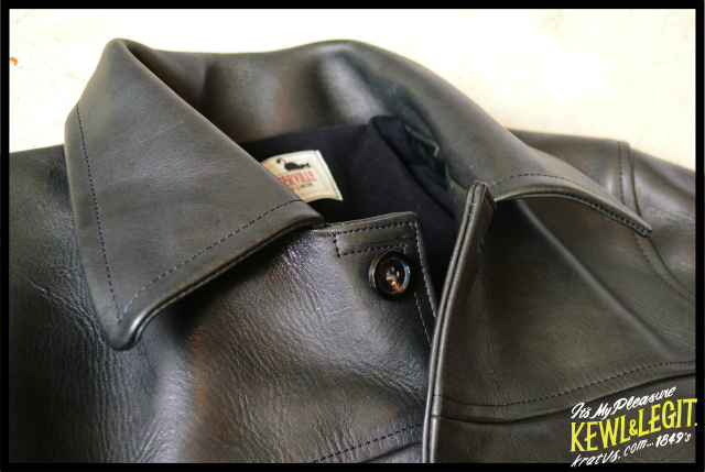 GANGSTERVILLE 30'S CAR COAT - COW HIDE - レザーカーコート