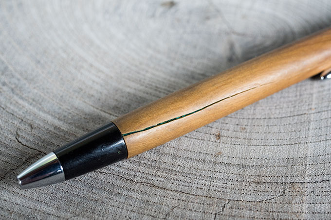 割れた木のシャープペンシルの補修（2回目） | 野原工芸｜作り手の裏話