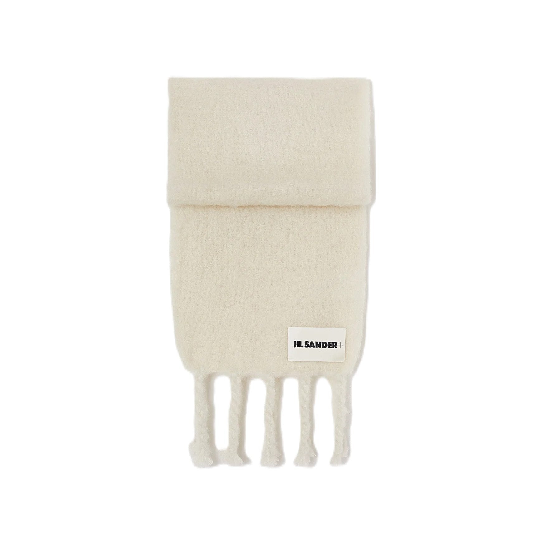 正規品・送料無料】JIL SANDER＋ / LOGO-PATCH CHUNKY-KNIT SCARF