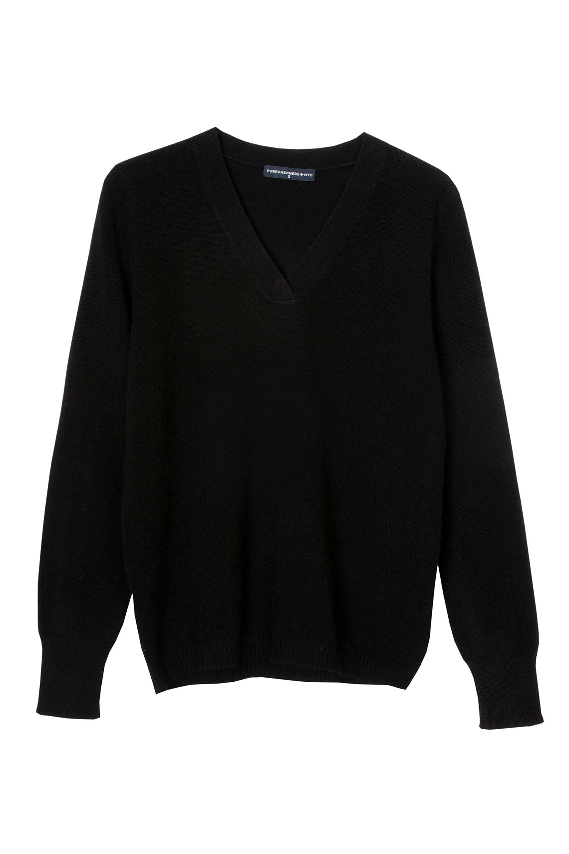 Pure Cashmere NYC - Black Deep V Neck Sweater – BONA DRAG