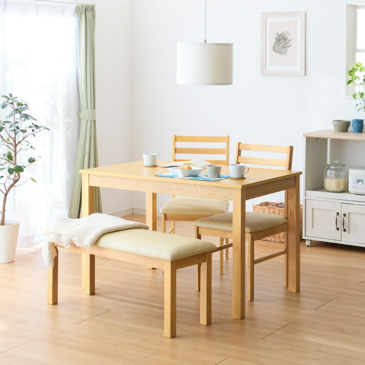 ダイニングセット ダイニングテーブルセット 4人掛け ベンチ オーク 4