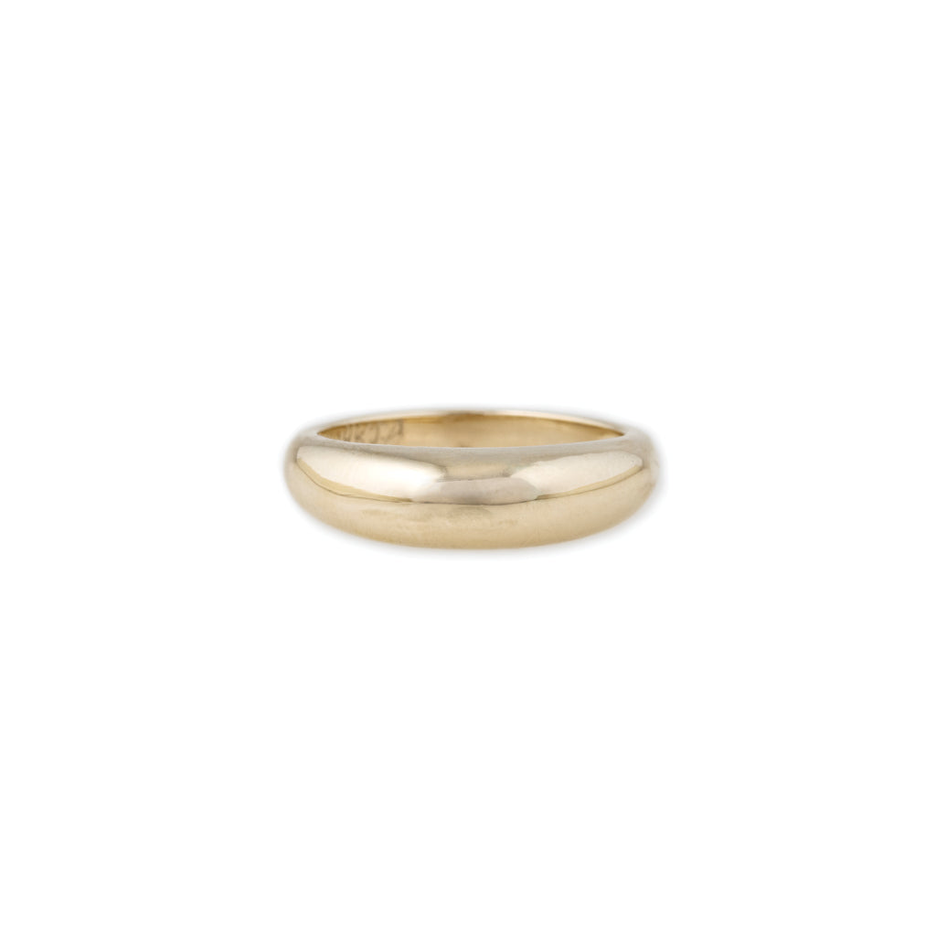 Smooth Gold Dome Ring – Jacquie Aiche