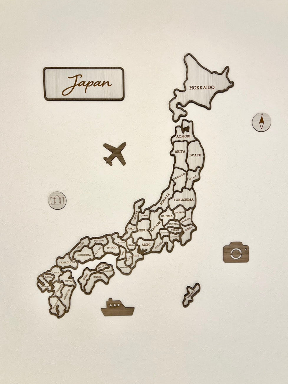トラベラーマップ パズル【日本地図】（壁に貼るタイプ） – くらしなごやか
