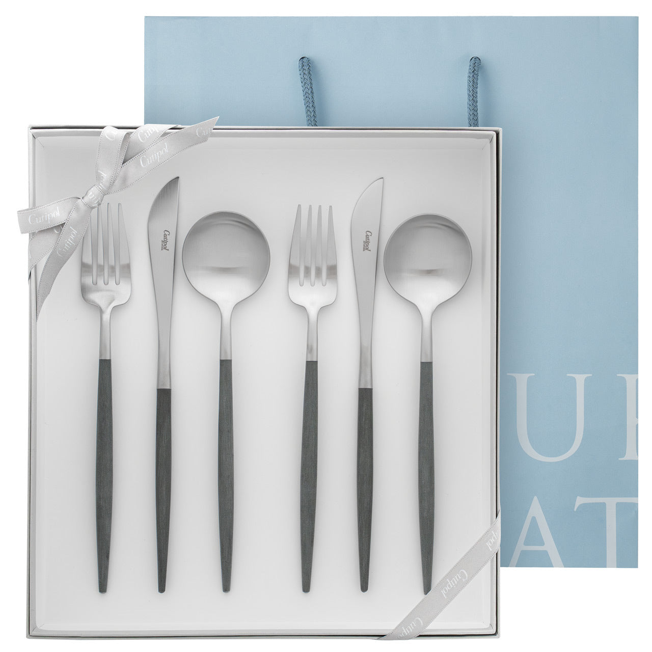 クチポール GOA/ゴア ディナー 6本 ギフトセット グレーシルバー 白