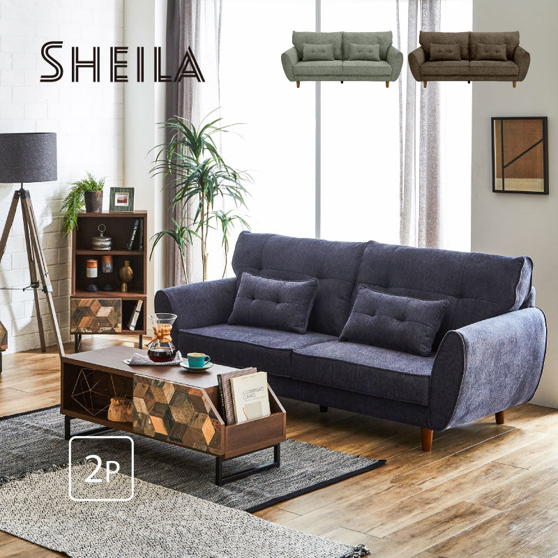 KaguBuy シーラ 2人掛けソファ ソファ 2人掛け 北欧 木脚 かわいい