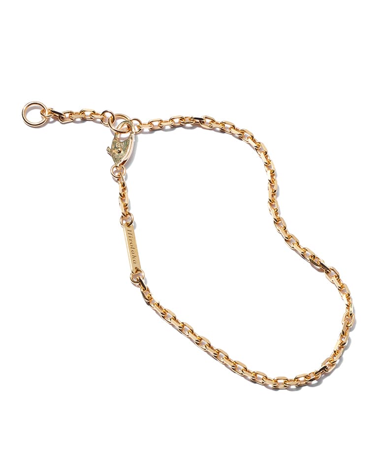 K18カットケーブルチェーンブレスレット – 買えるLEON