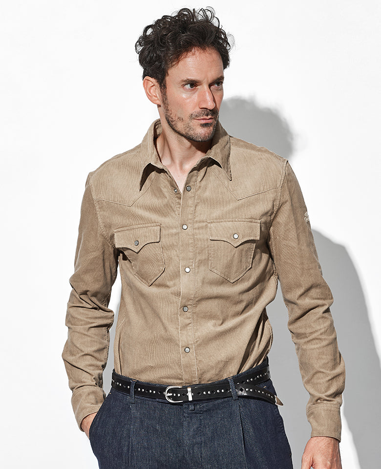コーデュロイウエスタンシャツ – 買えるLEON