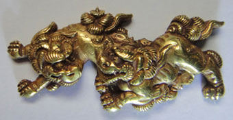 後藤栄乗「二疋獅子」