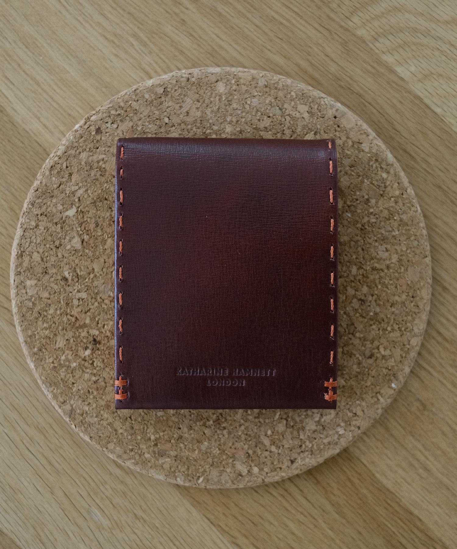 本革 Katharine Hamnett London フードブルゾン ボルドー KATHARINE