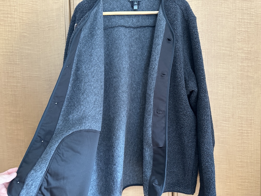 熊さんみたいだね】パタゴニアのリクレイムド・フリース・カーディガン