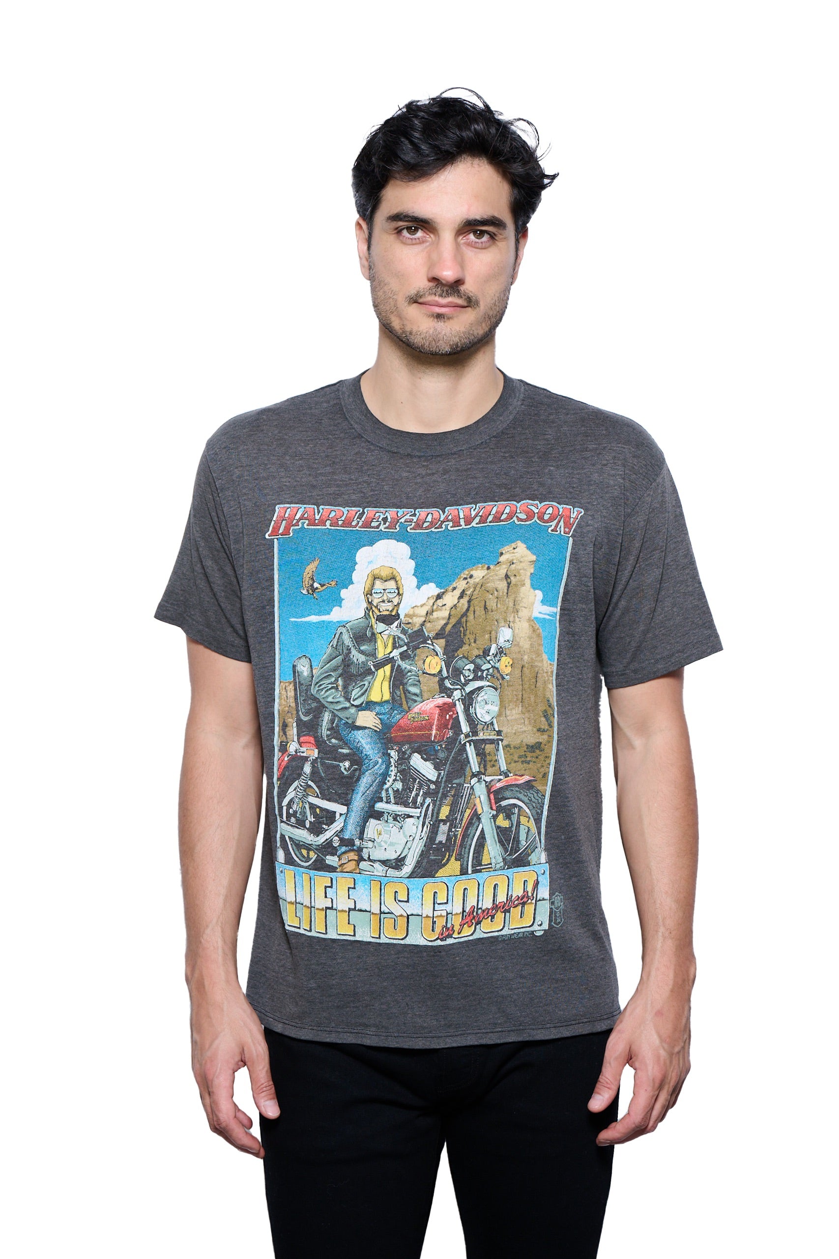 Vintage 1980's Harley Davidson Life Is Good T-Shirt – Kelly Cole USA