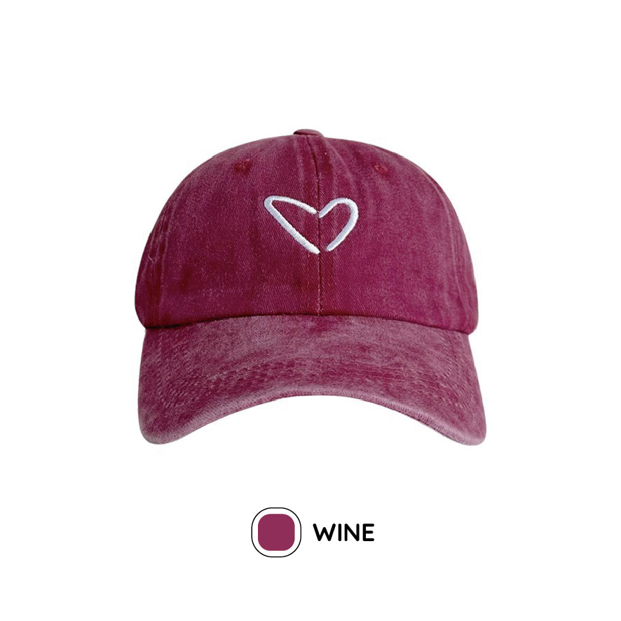 ハート刺繍キャップ / heart embroidery cap – Bancha Bancha