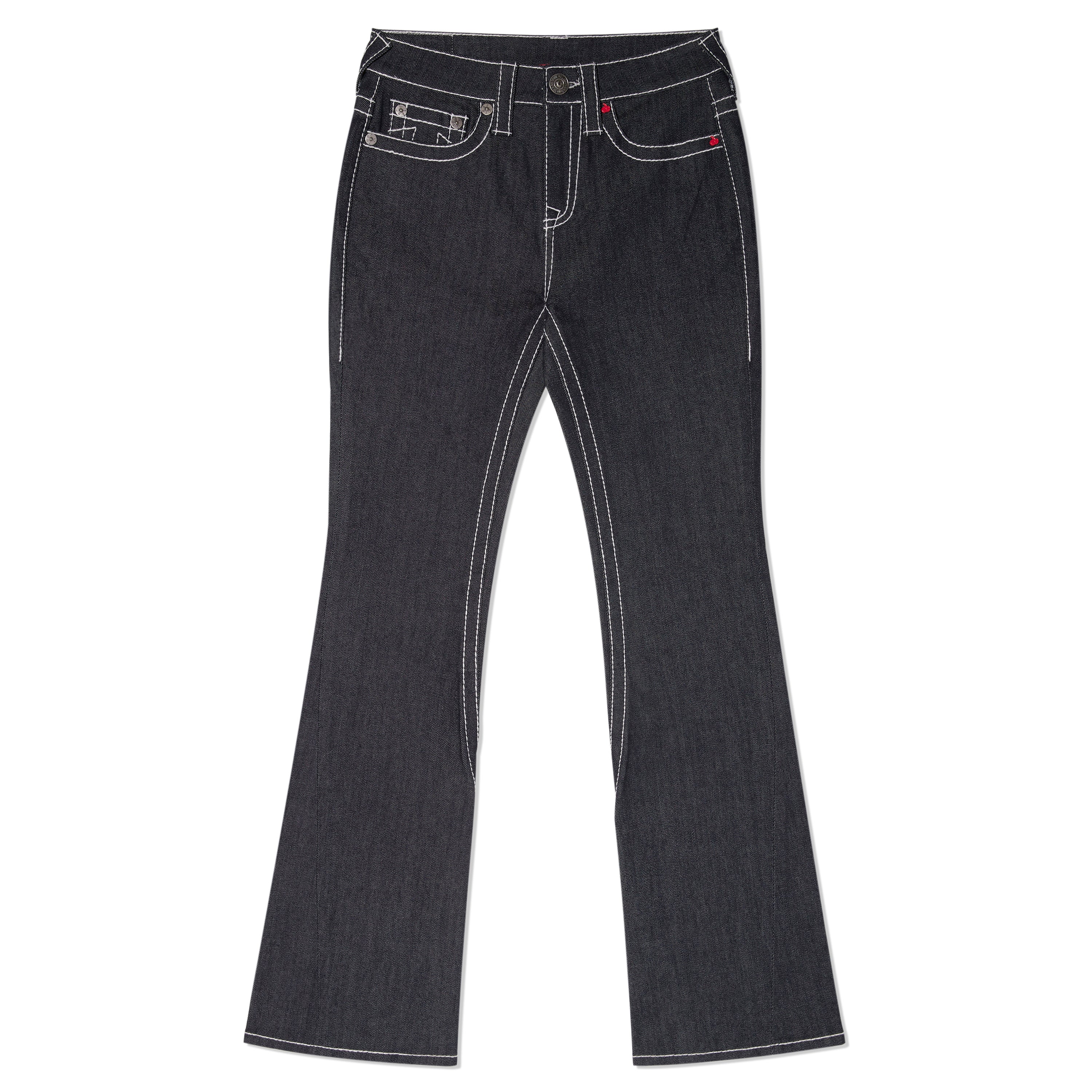 KIRSH X TRUERELIGION ステッチポイントブーツカットデニムパンツ