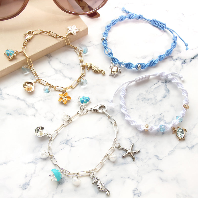 レシピNo.KR1005 マリンチャームのブレスレット2種 – 貴和製作所