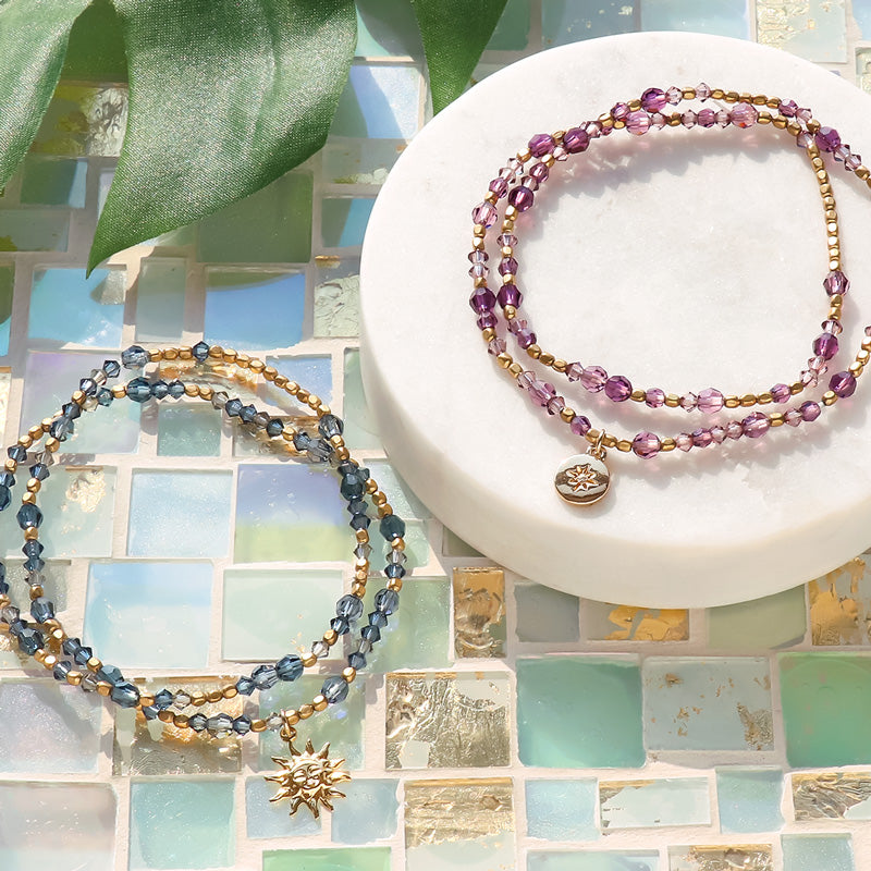 レシピNo.KR1022 貴和クリスタルの2連ゴムブレスレット – 貴和製作所