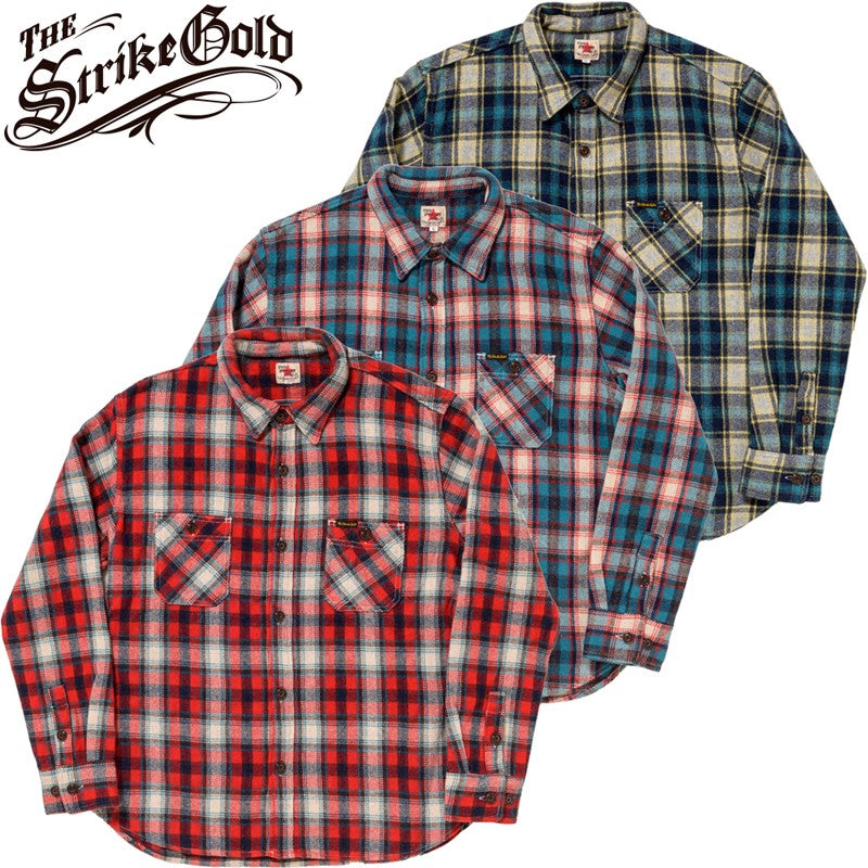 SGS2401 / The Strike Gold Alpaca-blend Wool Brushed Check Work