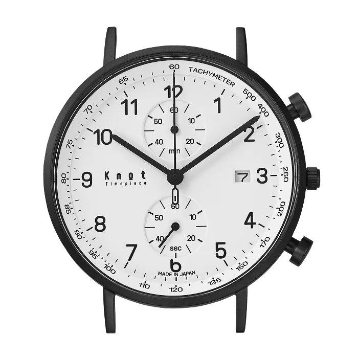 Knot CC-39ASVWH 腕時計 メンズ レディース クォーツ ブラック 日本製