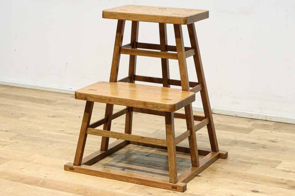 やぐら組みが見事な木地色の庄内踏み台 DC7852 – 古福庵 [ KOFUKUAN