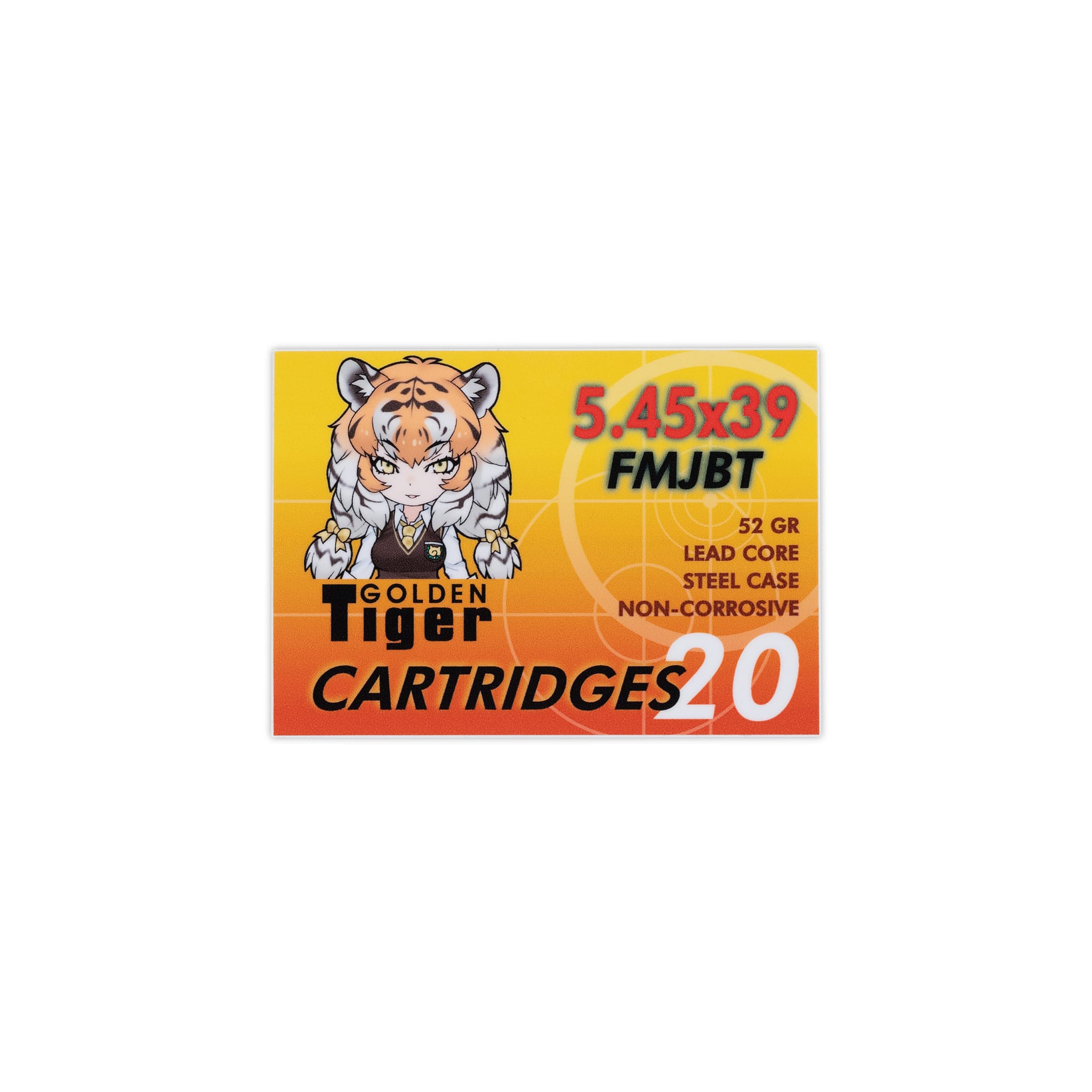Golden Tiger 5.45x39 Vinyl Sticker – KommandoStore