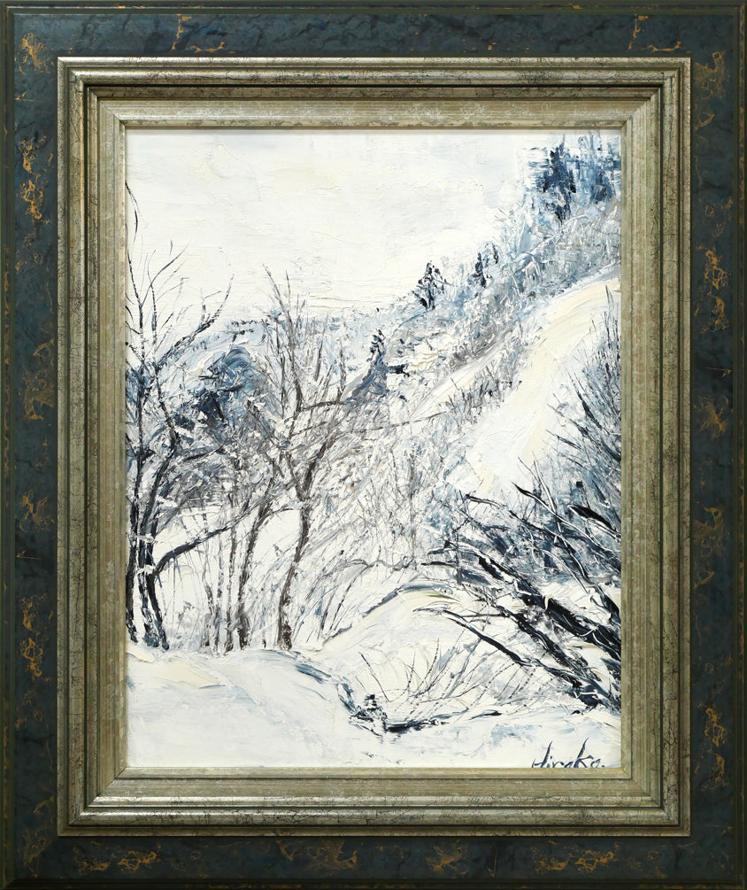 川瀬明子「幾星霜」油絵・F6号 絵画買取・販売の小竹美術