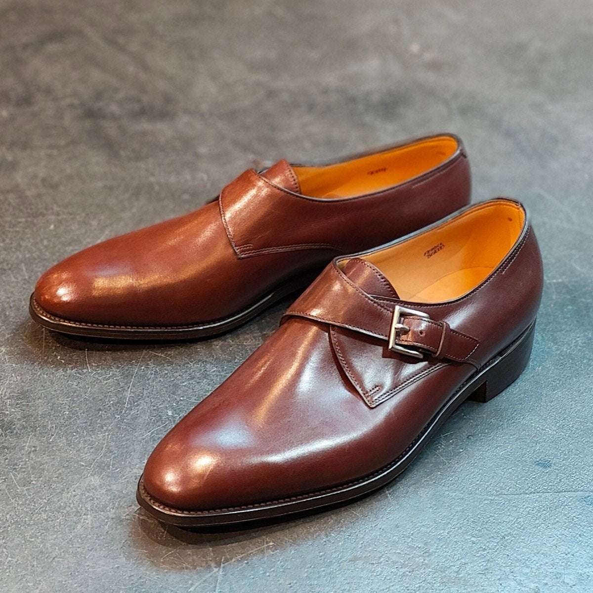 試着程度 【JOHN LOBB】ジョンロブ アシール シングルモンク カーフ