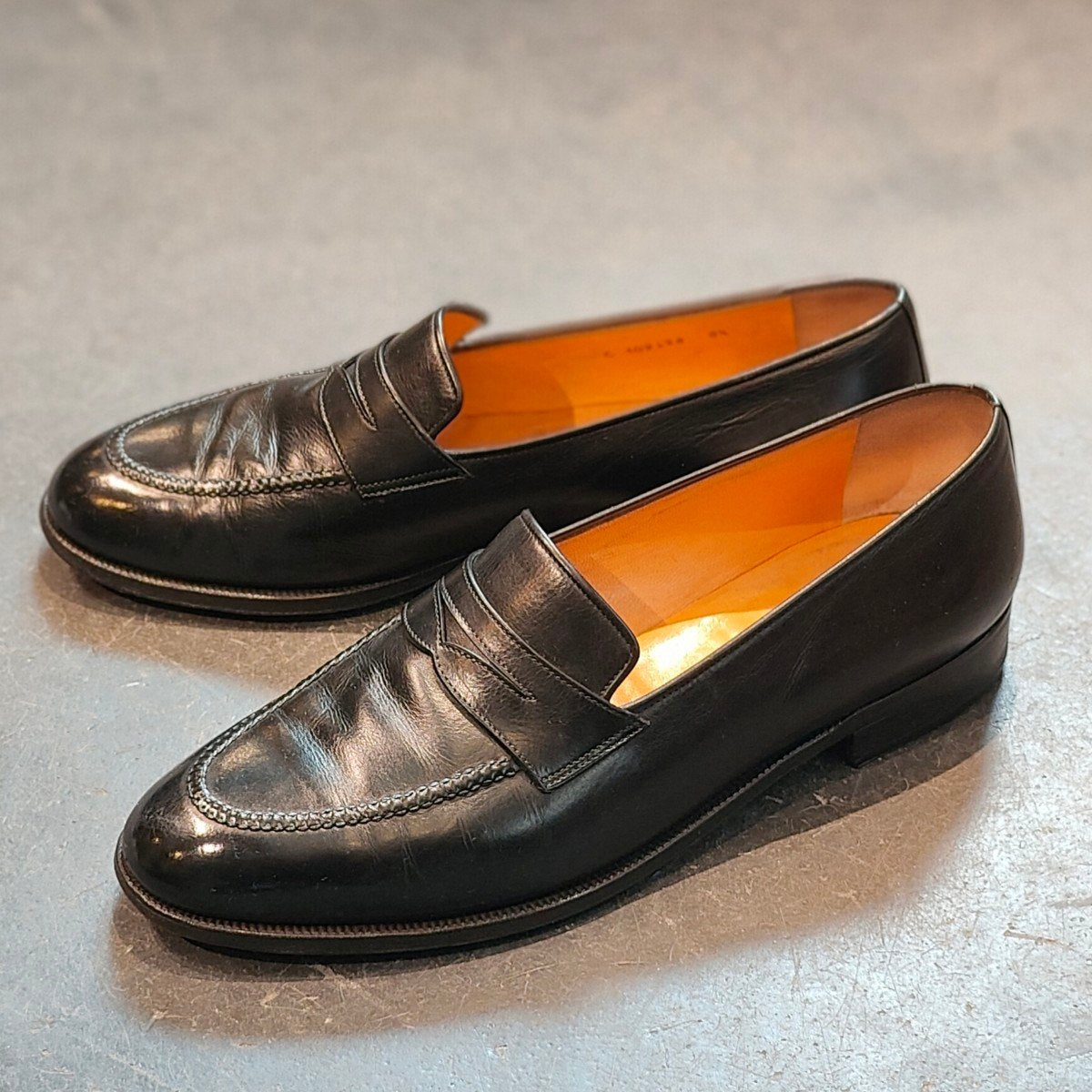 希少 【TANINO CRISCI】タニノクリスチー ローファー カーフ ブラック