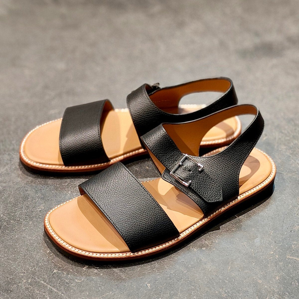 新品未使用 【JOHN LOBB】ジョンロブ ストラットン サンダル グレイン