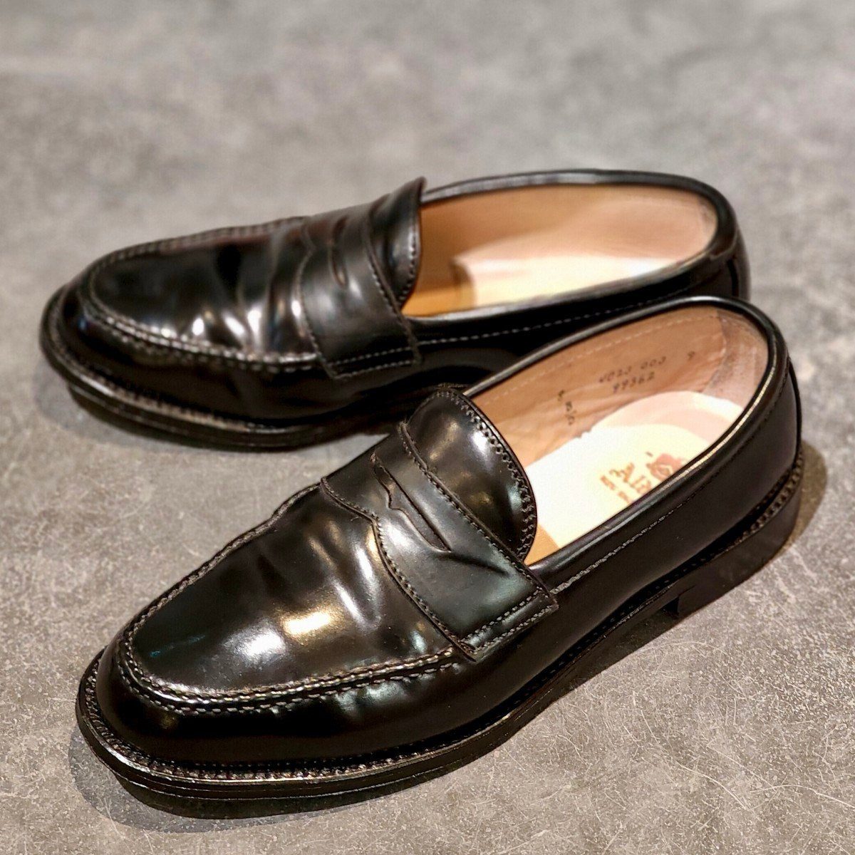 極美品【ALDEN】オールデン 99362 ペニーローファ コードバン ブラック