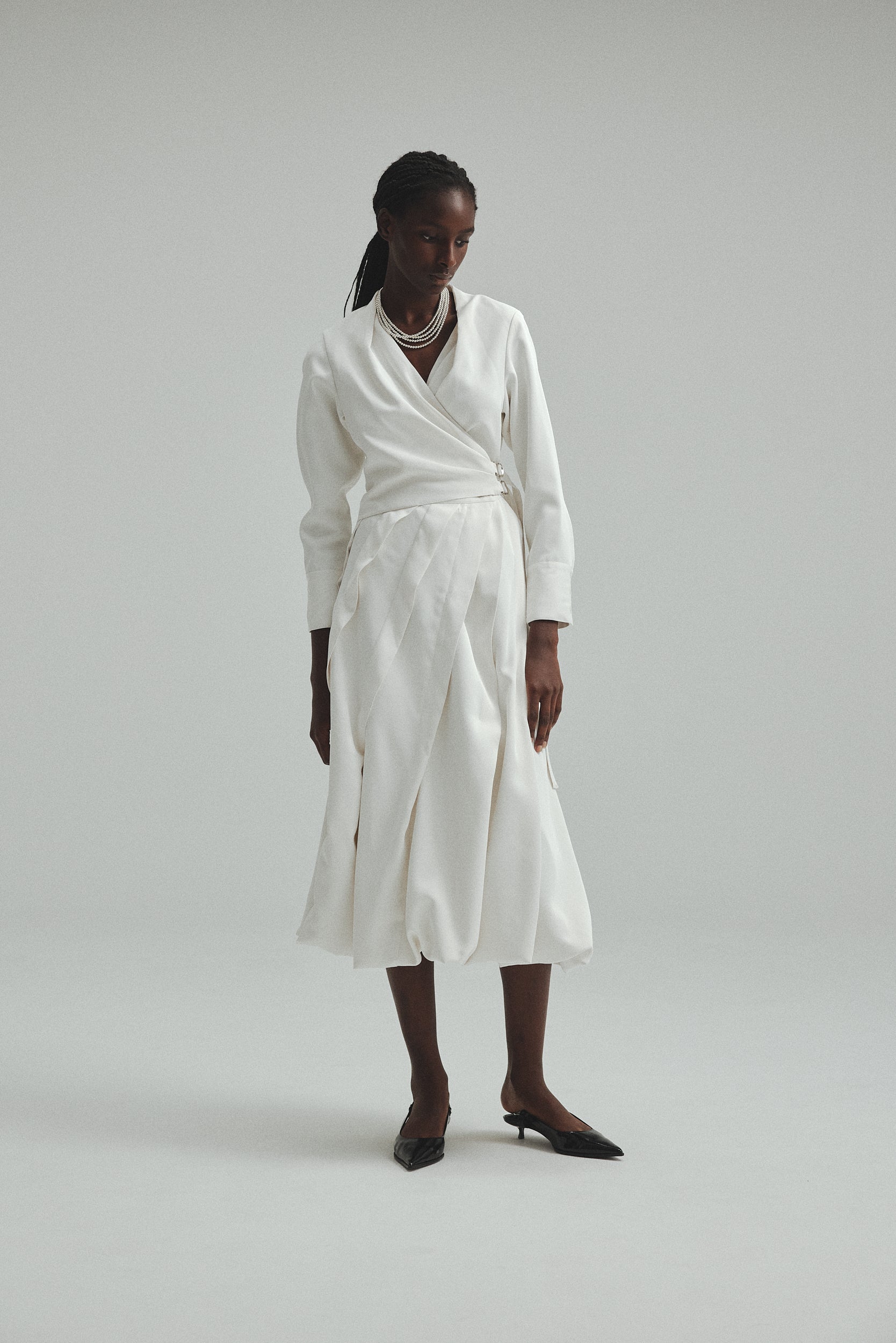 再入荷】Spiral balloon Dress – L'AUBE BLANC