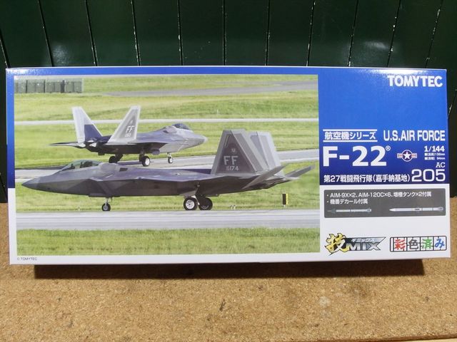 TOMYTEC 技MIX 1/144彩色済みプラモデル 米空軍 F-22ラプター 第27戦闘