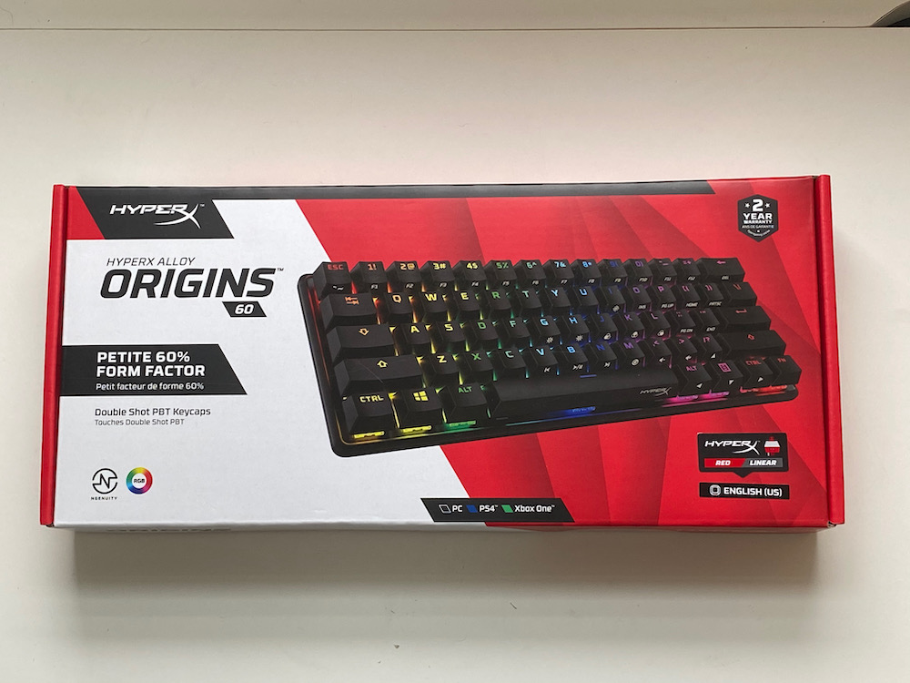 HyperX Alloy Origins 60レビュー・重厚感と打鍵時の安定感が