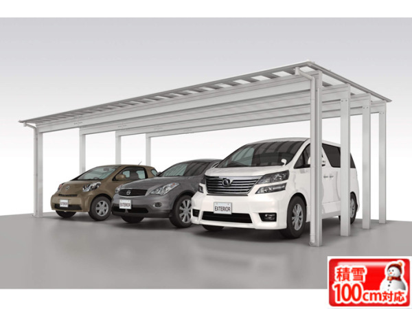正規】三協アルミスカイリードZ 雪1003台用 カーポートを値引50%工事