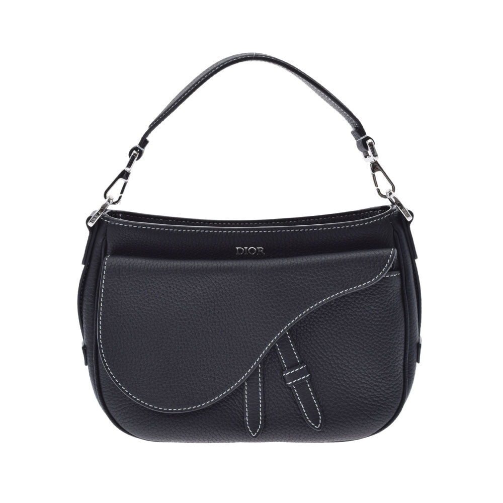 クリスチャンディオールサドルミニソフトバック 黒 レディース
