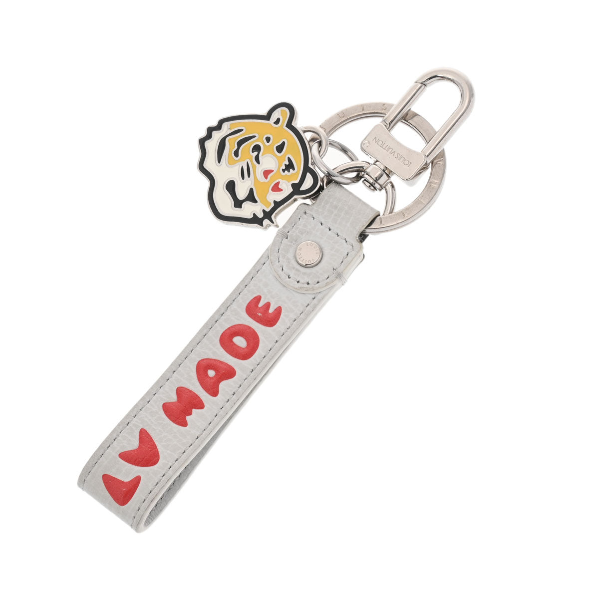 ルイヴィトンドラゴンヌ LVMADE NIGOコラボ バッグチャーム 白/赤