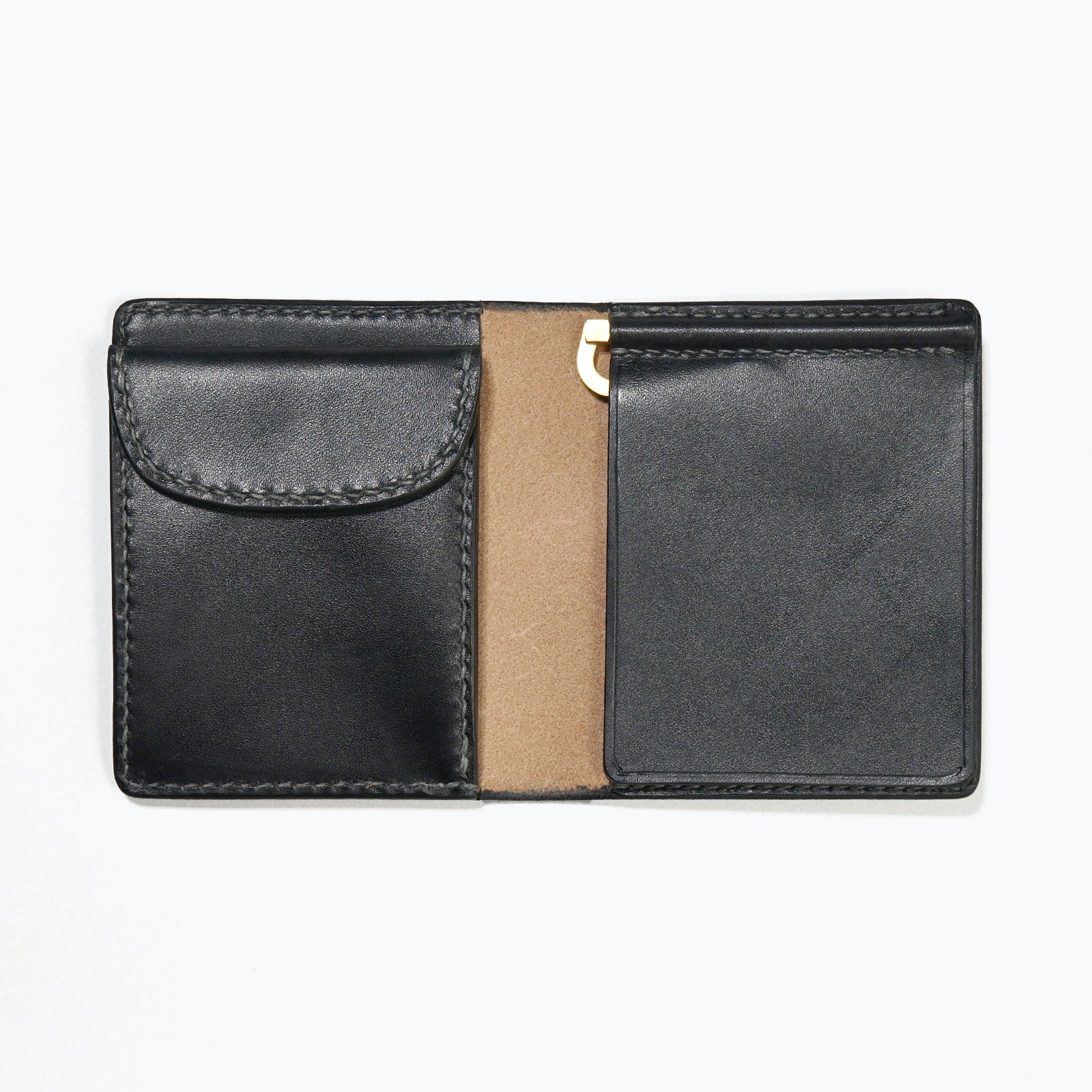 マネークリップウォレット｜コインケース付き｜柿渋染め – h&craft.