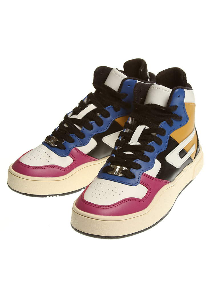 DIESEL ディーゼル メンズ レザー ハイカット スニーカー S-UKIYO MID