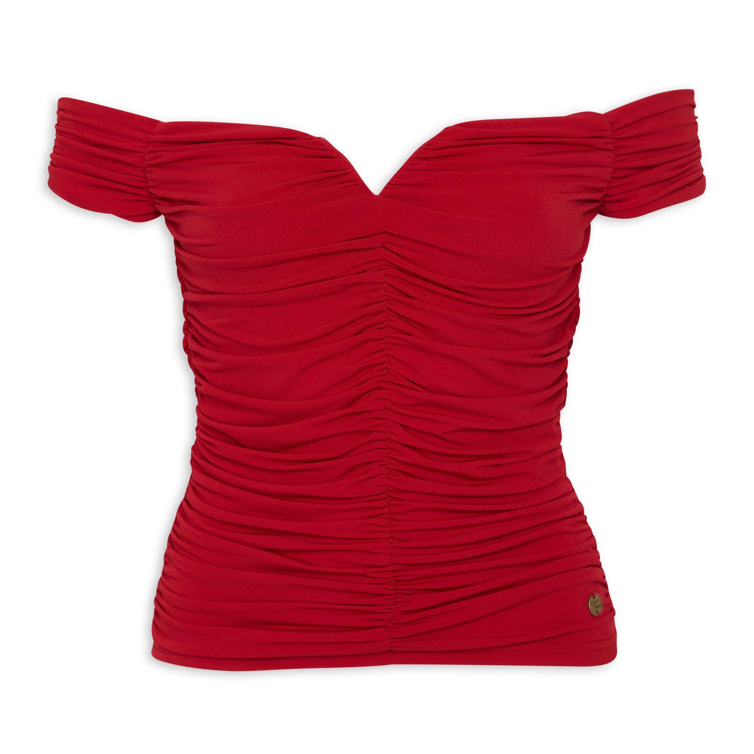 Red Off The Shoulder Top (3126280) | Ginger Mary