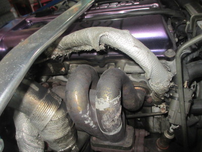 180SX エキマニ交換 | 沖縄のカーライフサポーター 「STARK