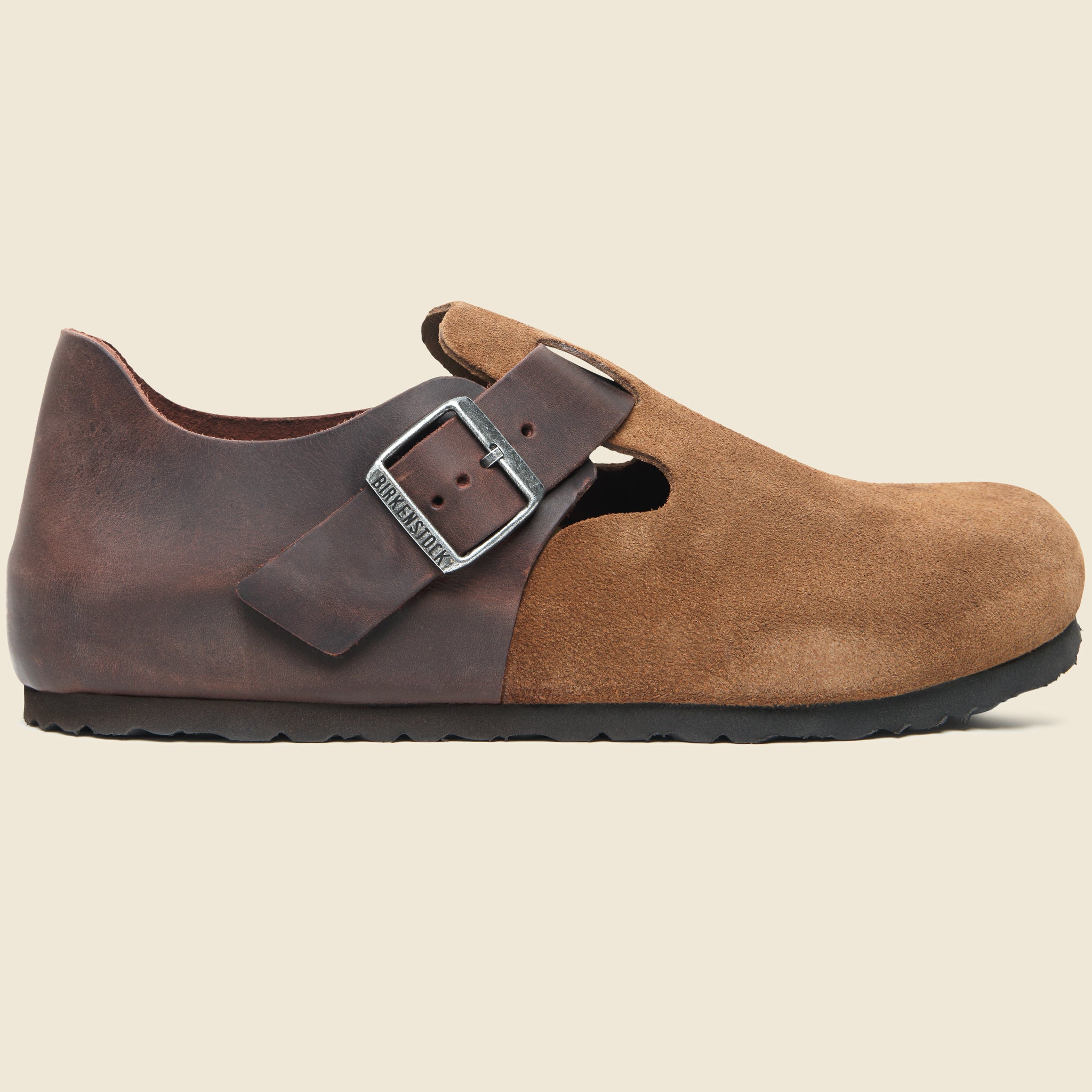 London Clog - Dark Tea Suede/Habana Leather