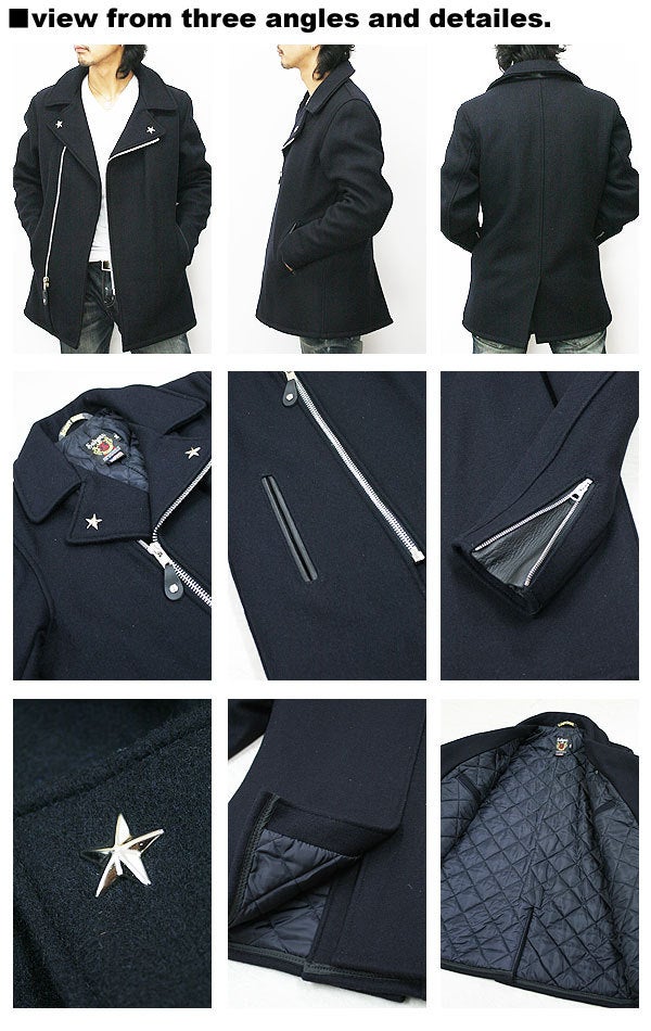 Schott 769 ウールZIP Pコート・ショット メルトン Pコート・Pコート